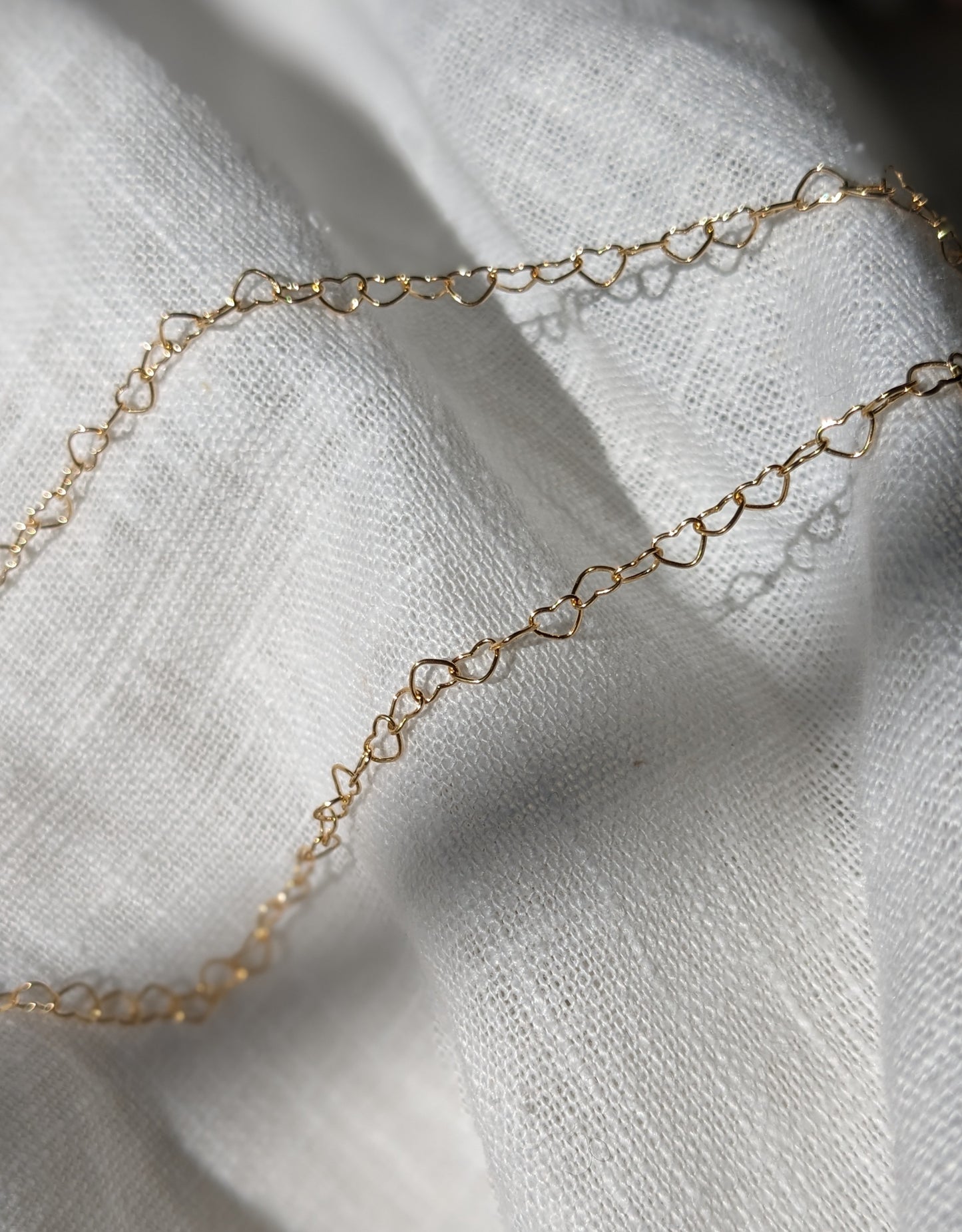 Heart shortie chain necklace