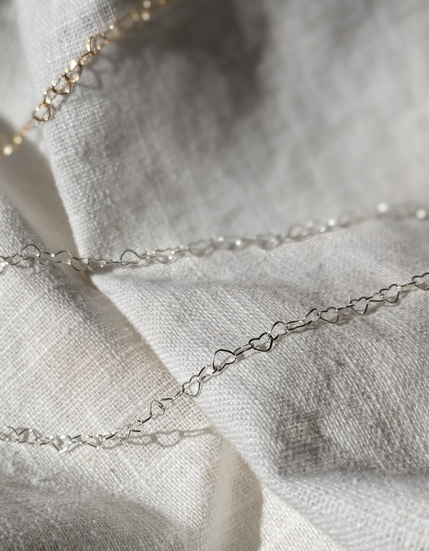 Heart shortie chain necklace