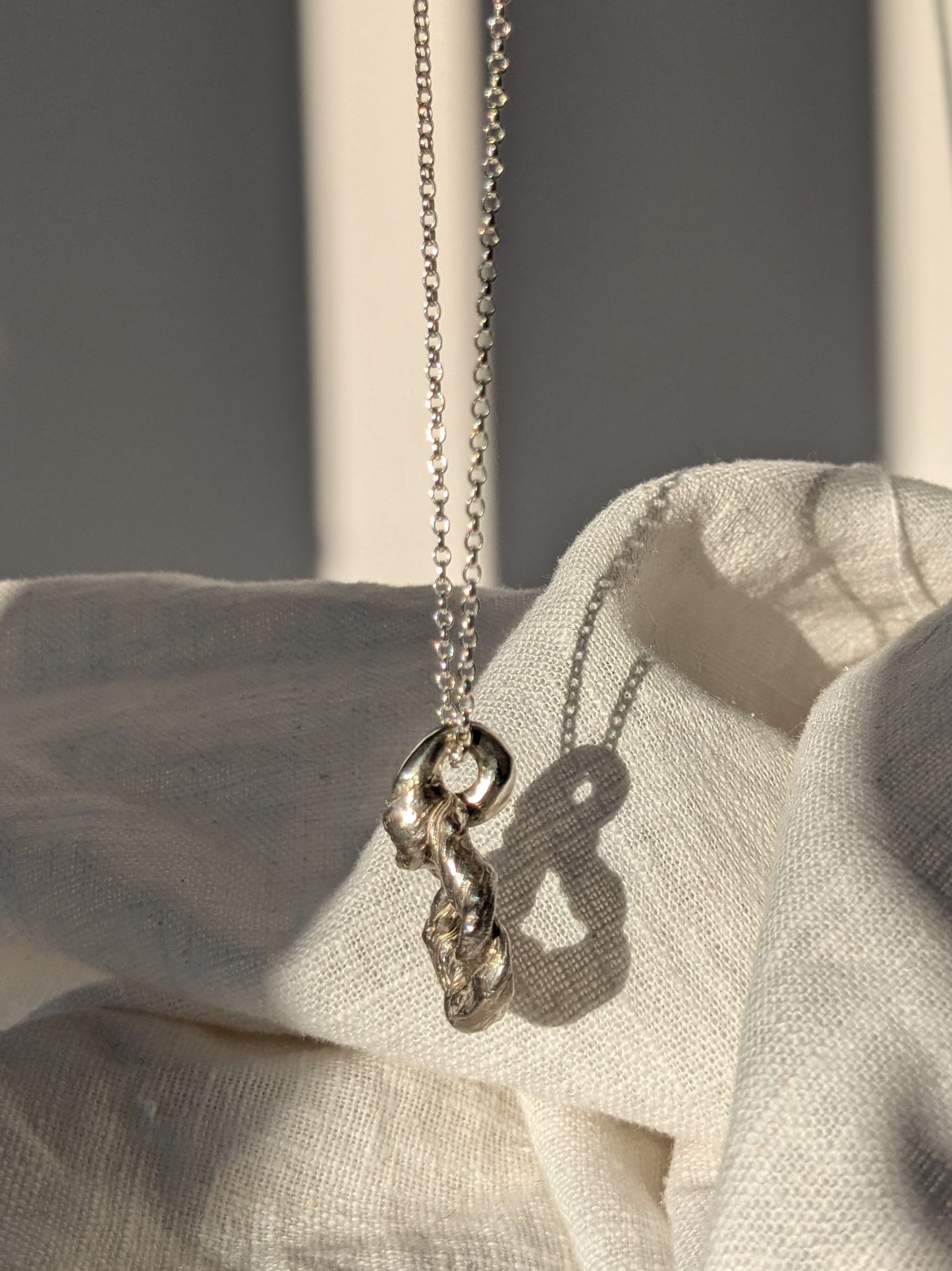 Twisted Cerchio silver pendant - Mitsuro Hikime