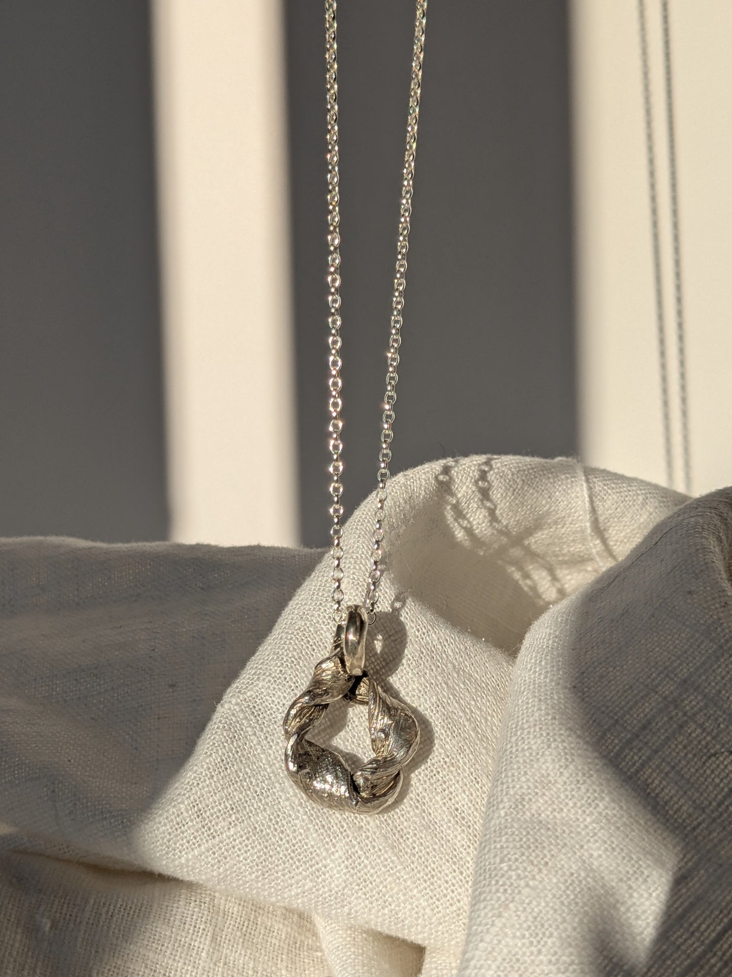 Twisted Cerchio silver pendant - Mitsuro Hikime