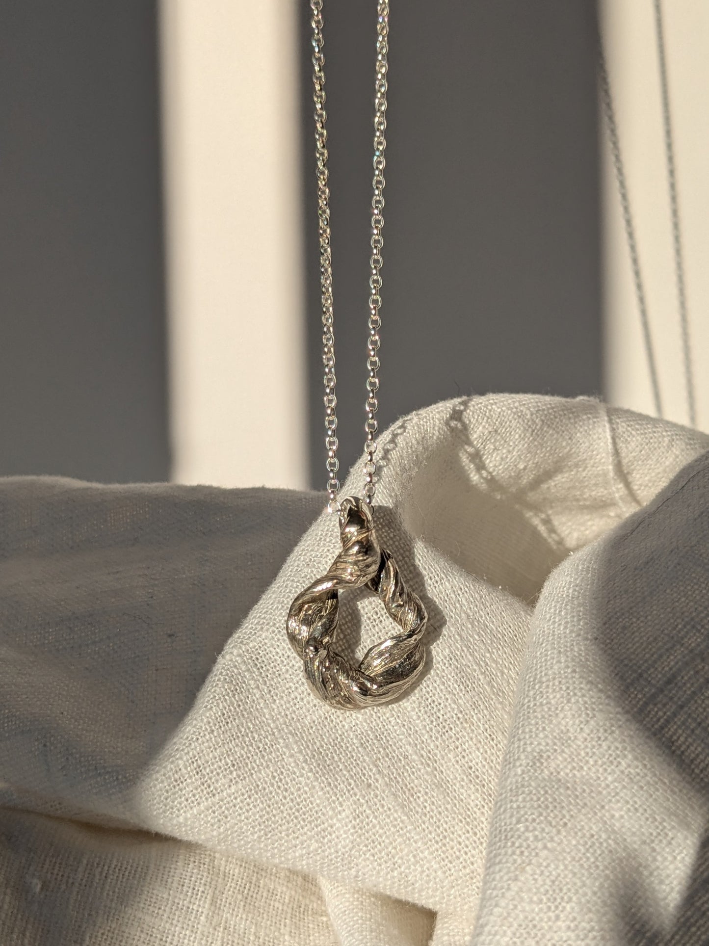Twisted Cerchio silver pendant - Mitsuro Hikime