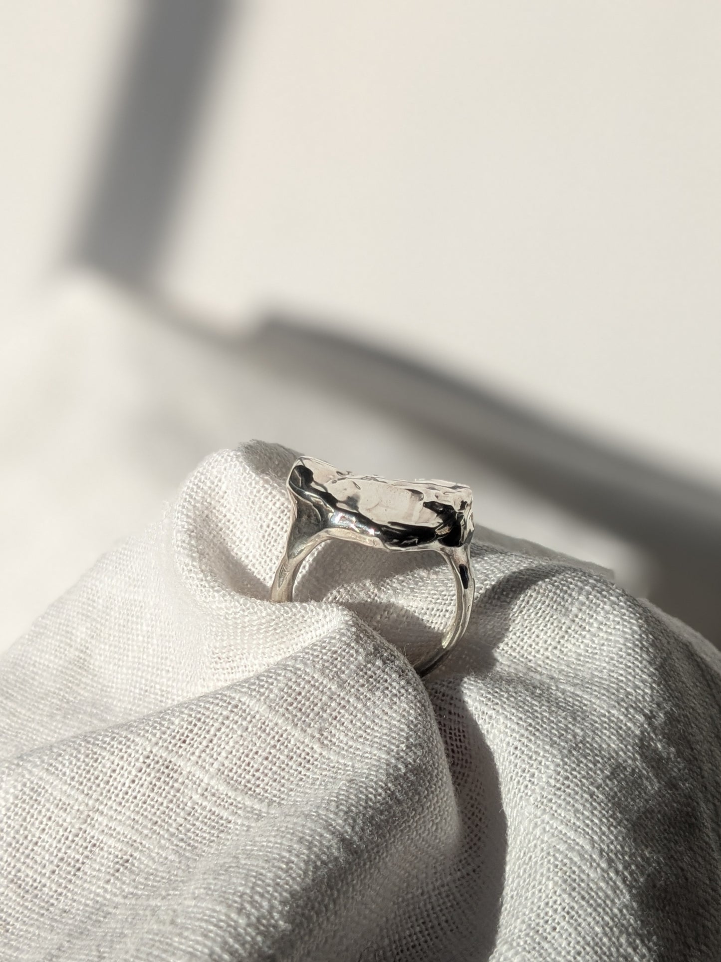 Custom Grá silver heart rings