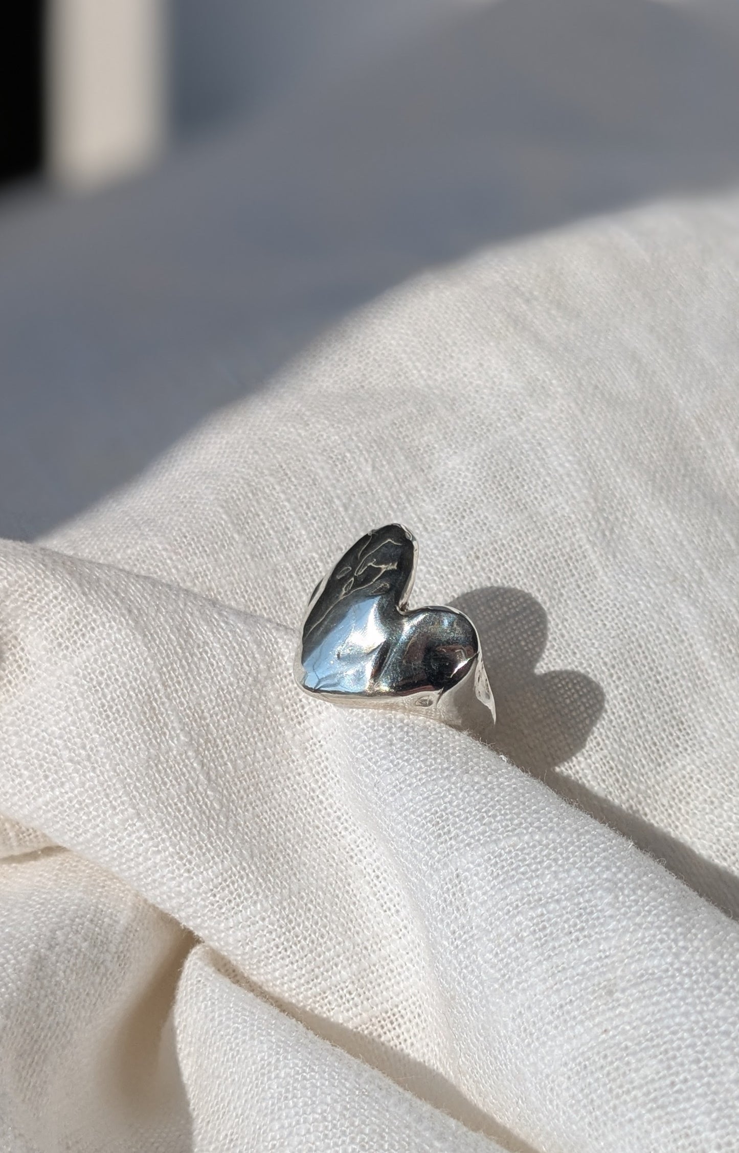 Custom Grá silver heart rings