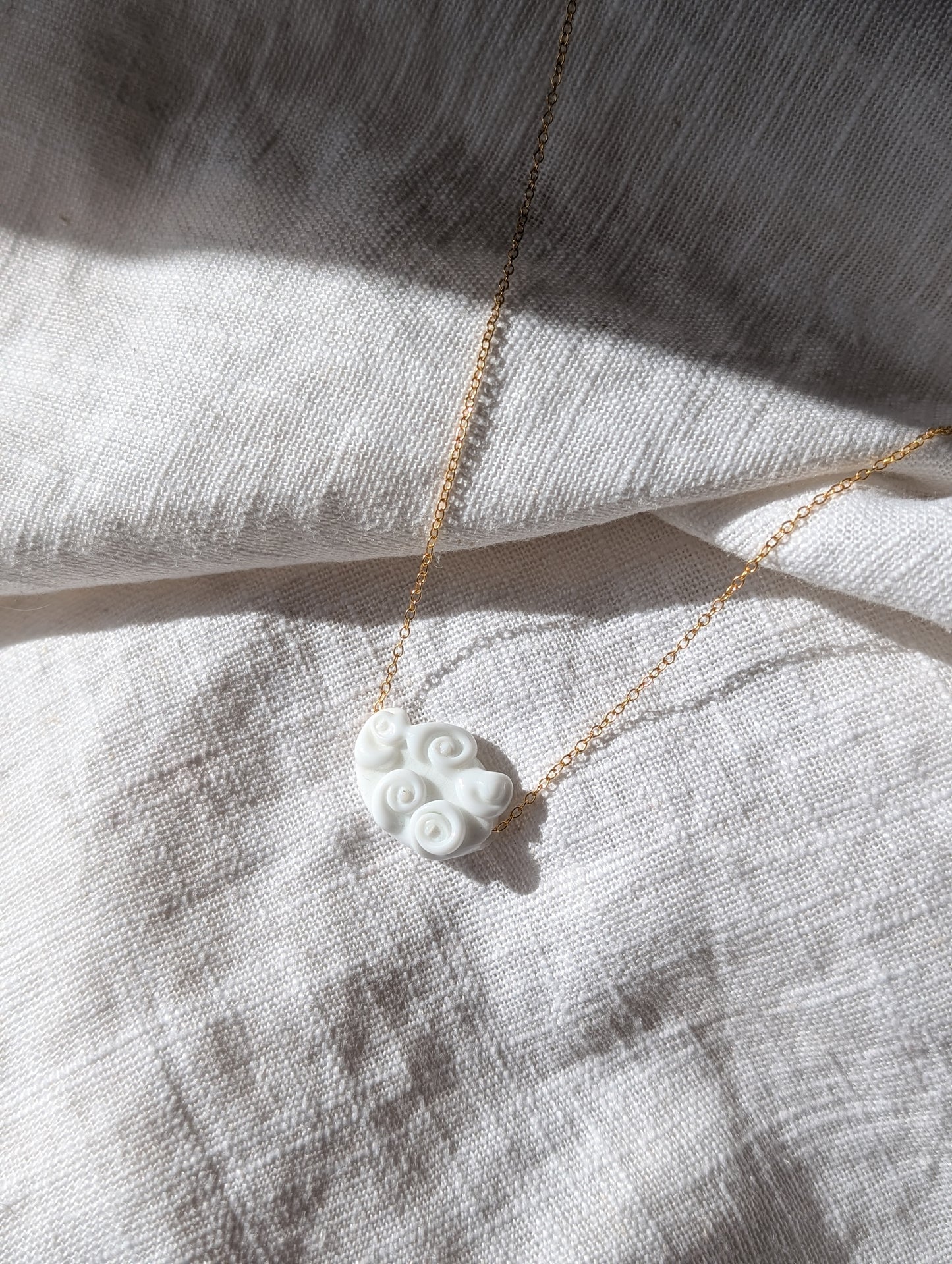 Pastel Clouds - Murano glass cloud necklace