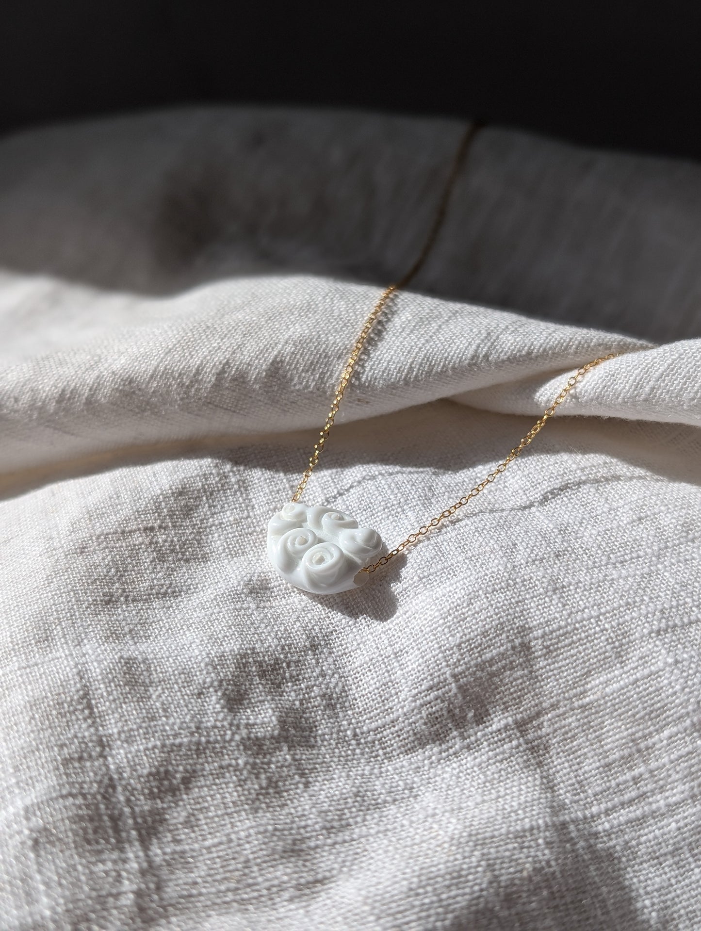 Pastel Clouds - Murano glass cloud necklace