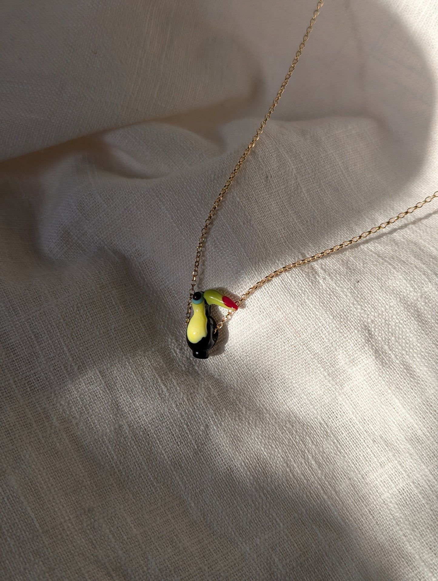 Toucan Murano Glass Necklace