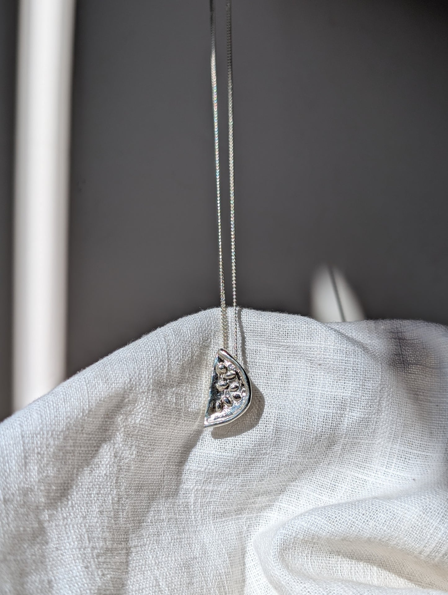 Watermelon Sisters Handmade Silver Pendant Necklace