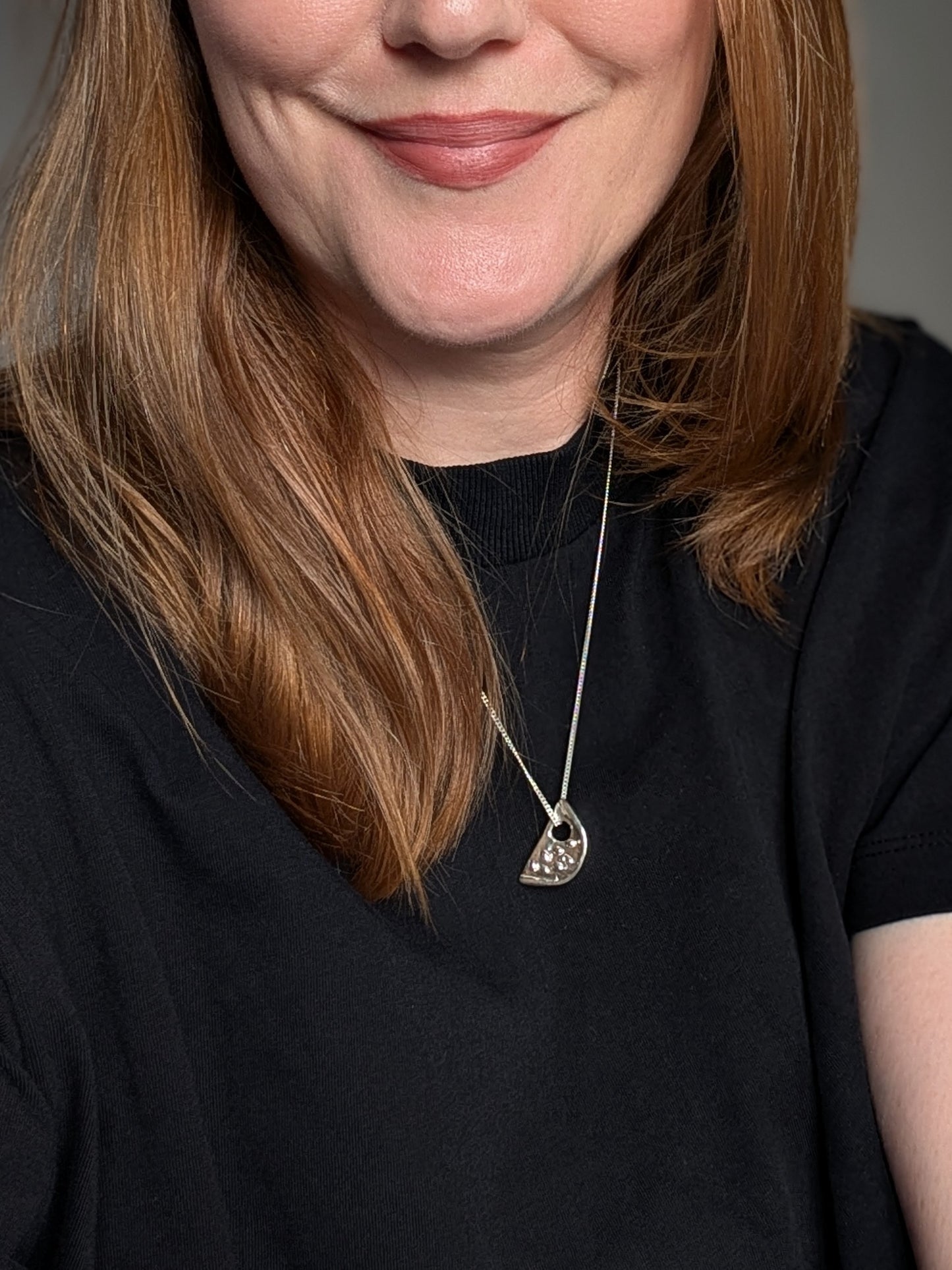 Watermelon Sisters Handmade Silver Pendant Necklace