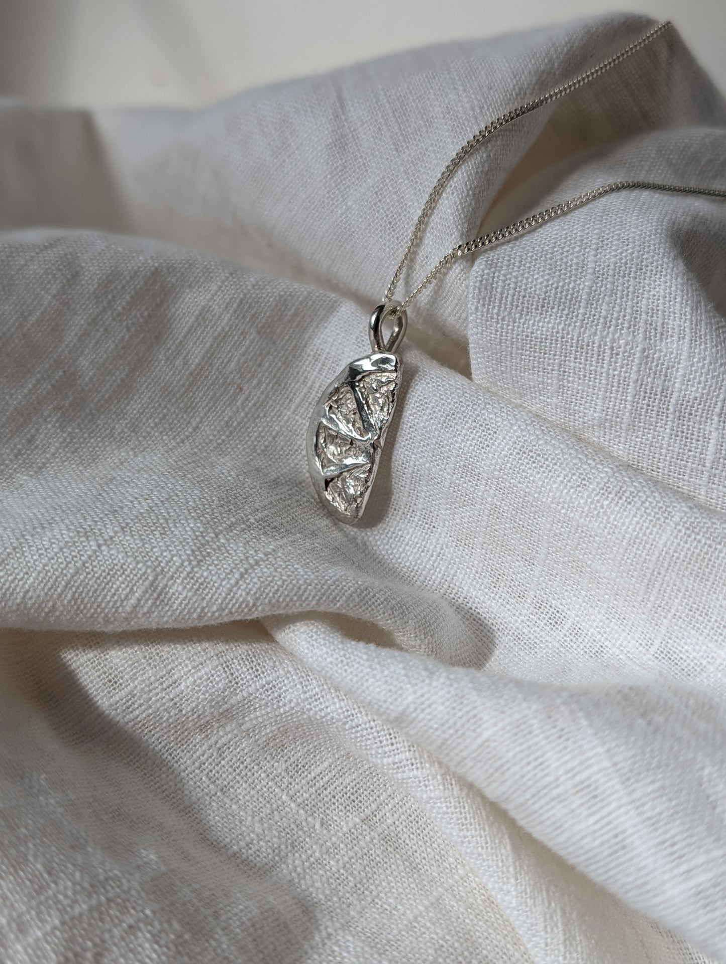 Citrus Slice Silver Pendant