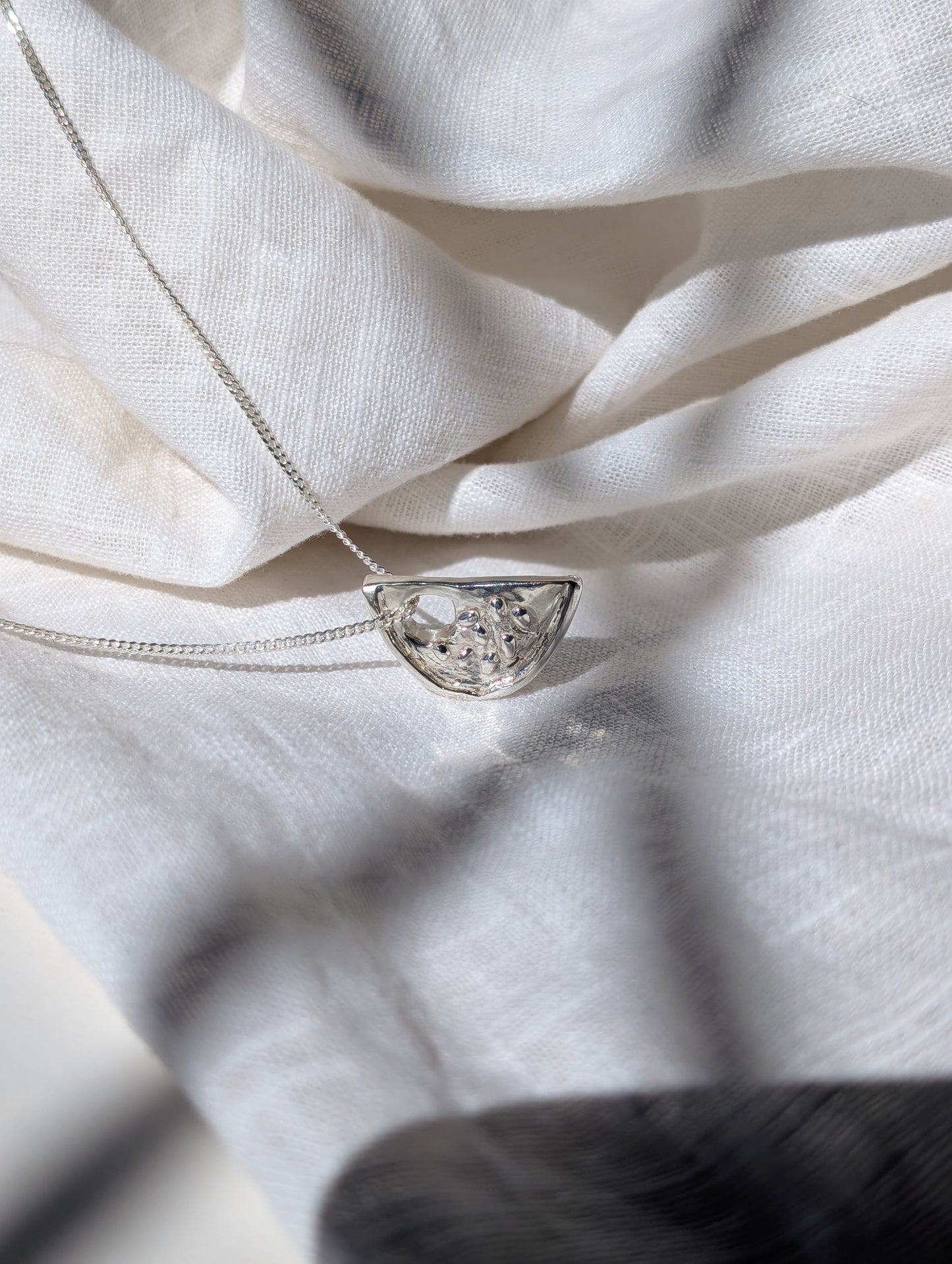 Watermelon Sisters Handmade Silver Pendant Necklace