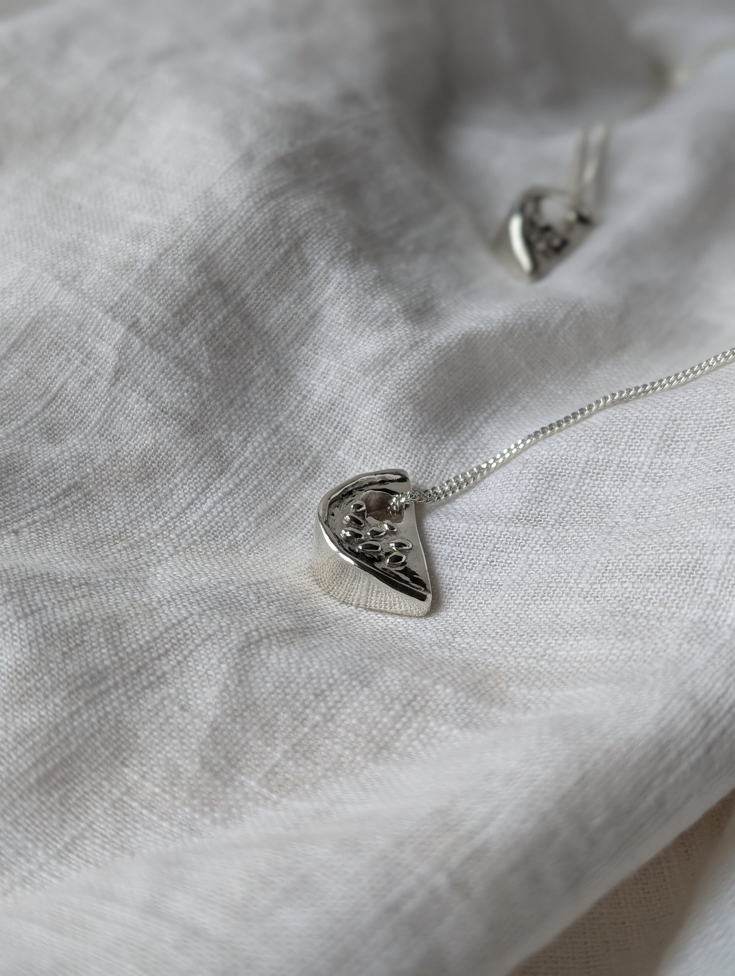 Watermelon Sisters Handmade Silver Pendant Necklace