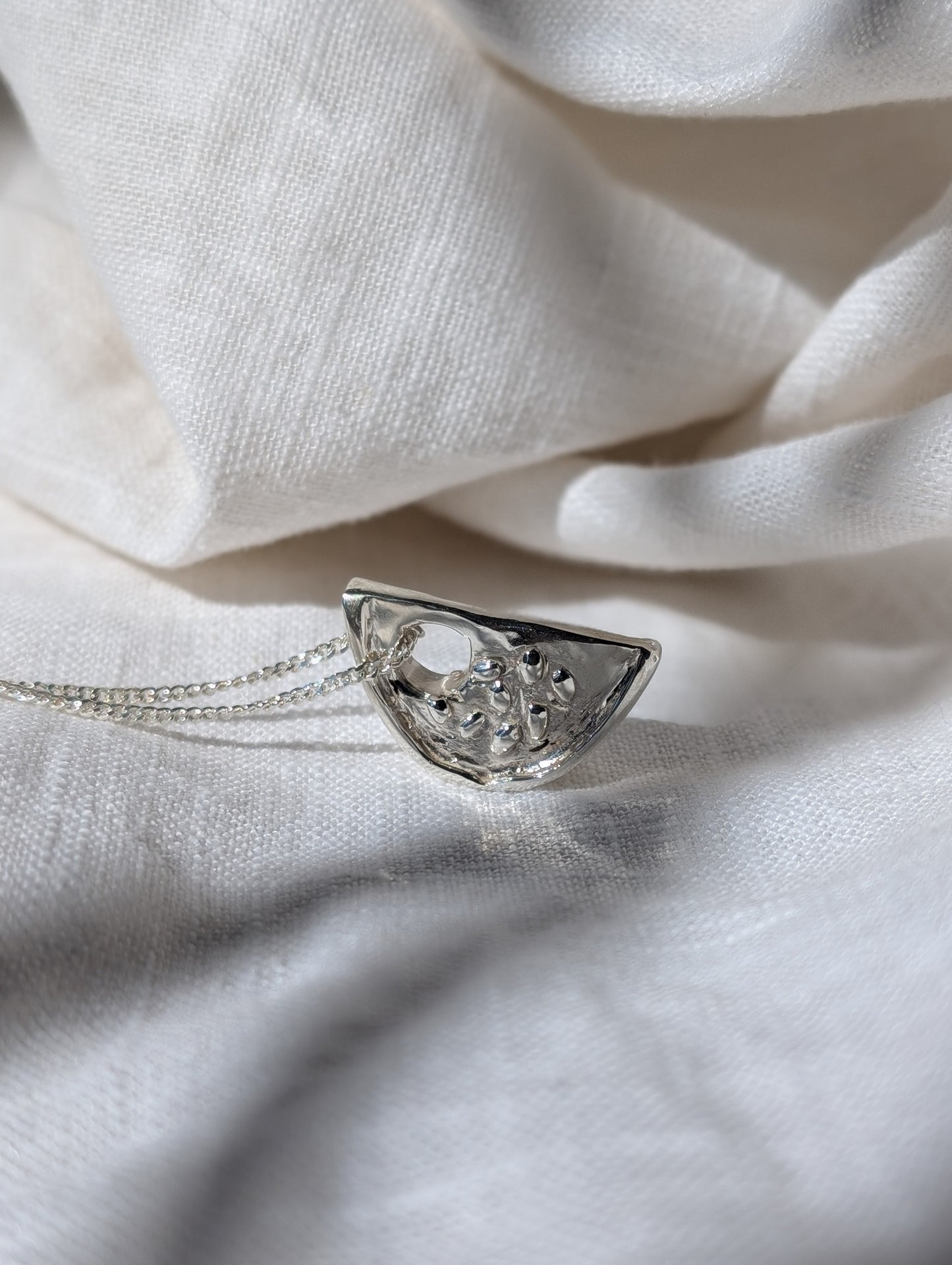 Watermelon Sisters Handmade Silver Pendant Necklace