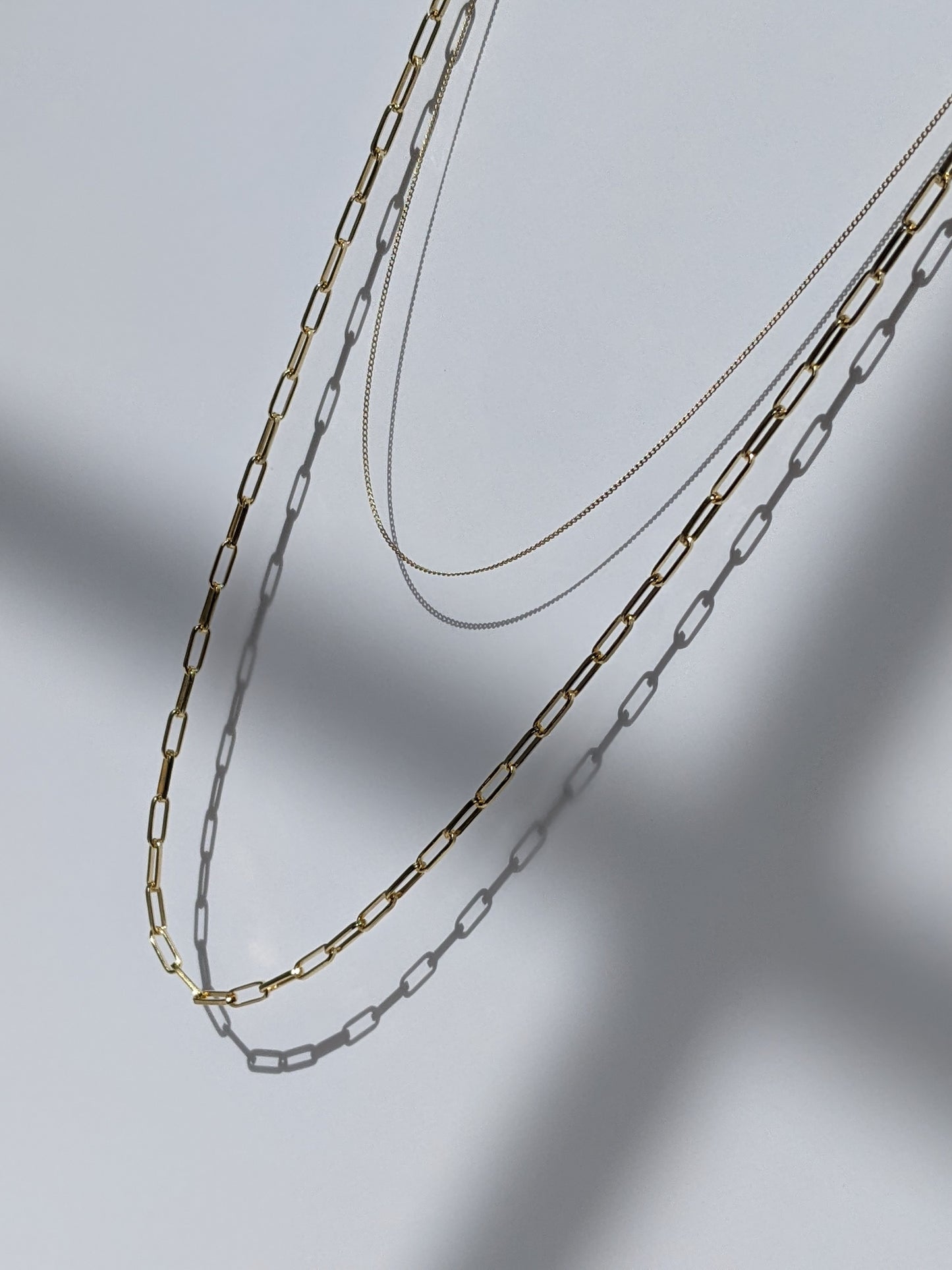 9ct Gold Luna Curb Chain Necklace