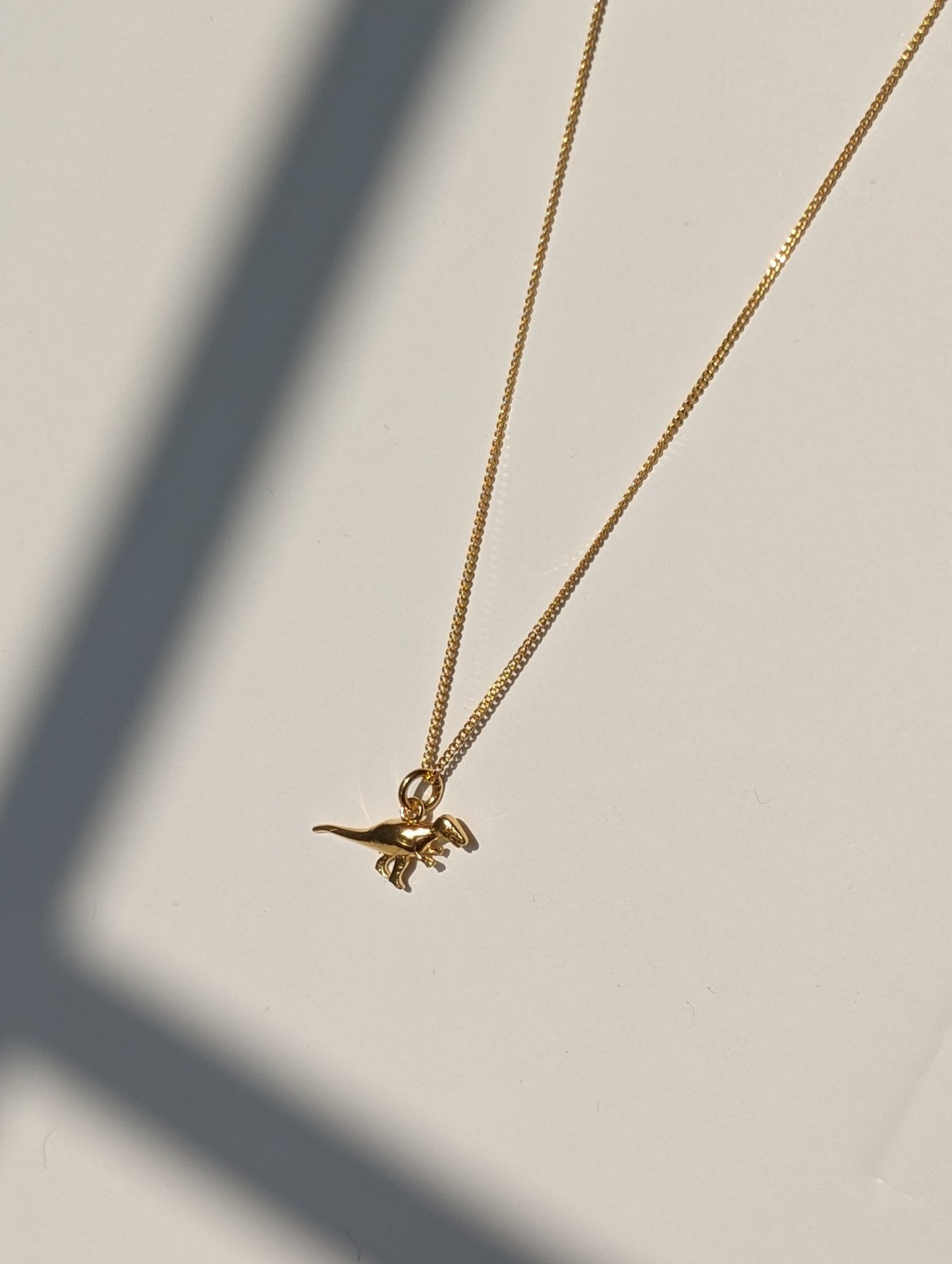 Dina the Dino Gold necklace