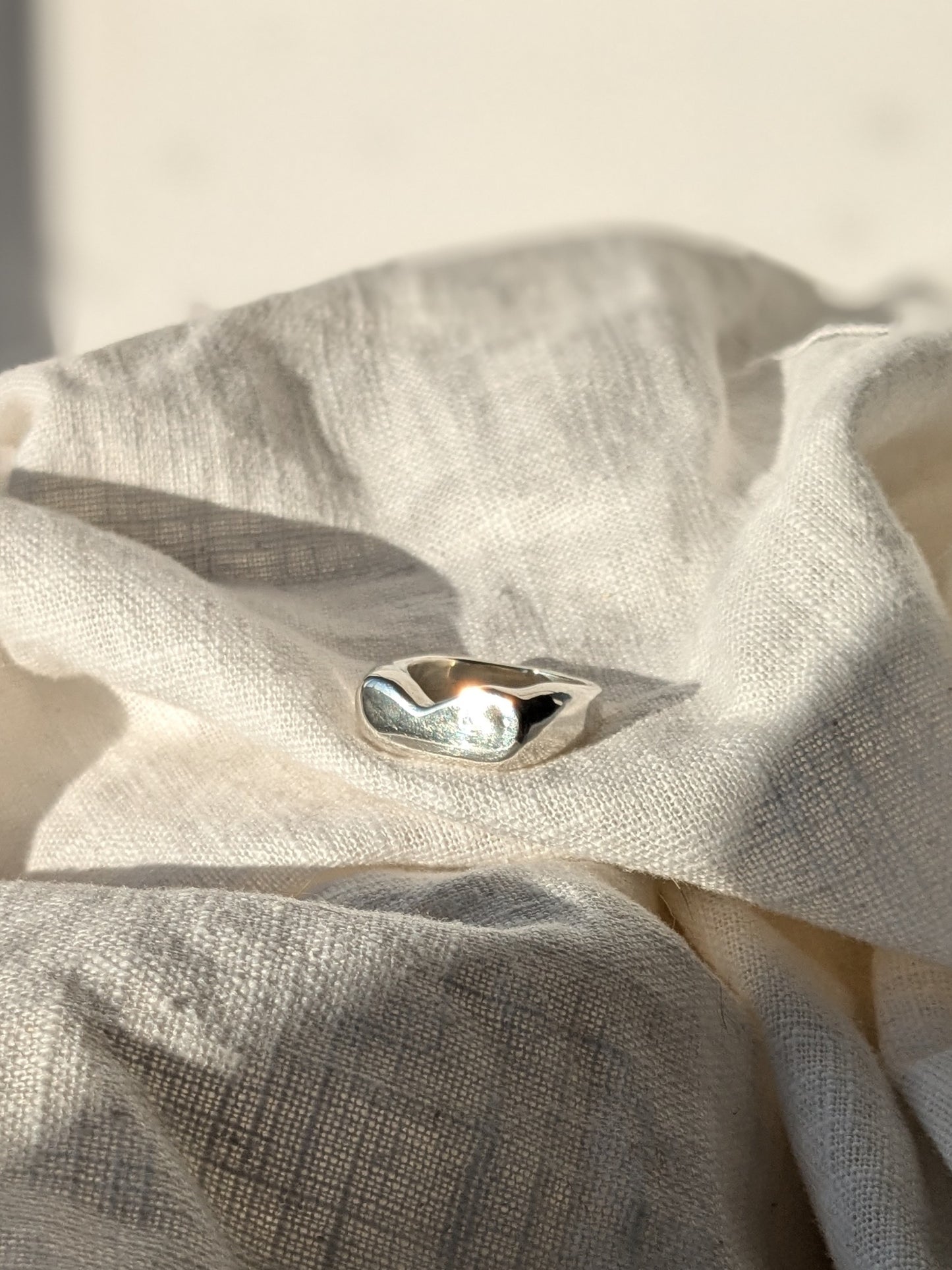 Vague Slieve Signet Ring - Silver