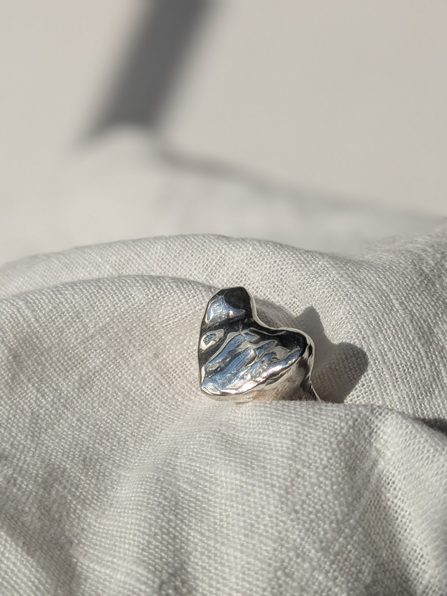 Custom order - Grá silver heart rings