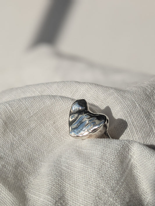 Grá silver heart rings