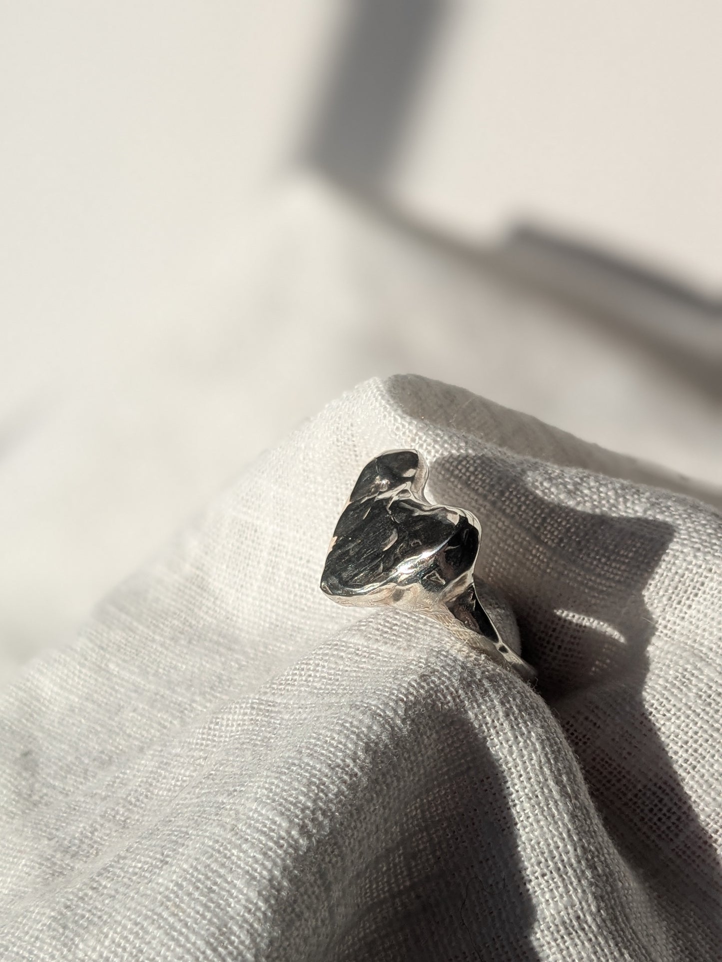 Custom order - Grá silver heart rings