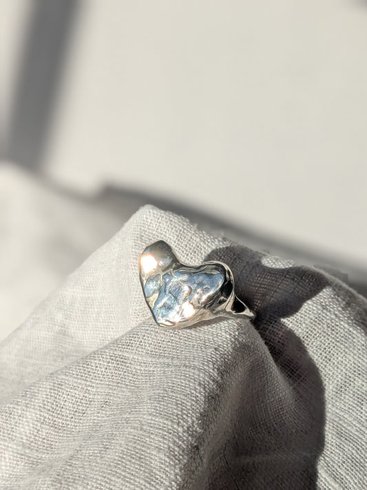 Custom order - Grá silver heart rings