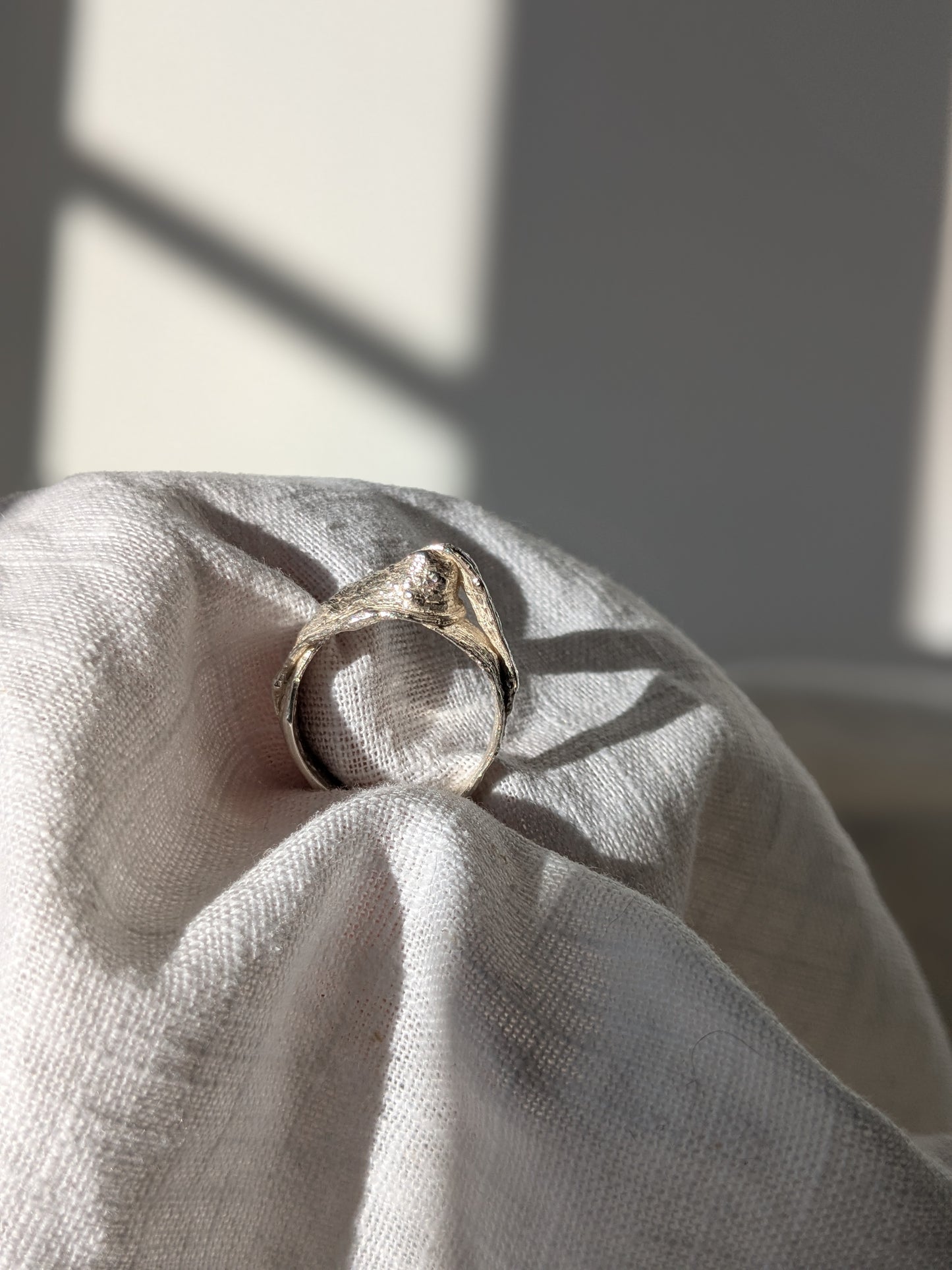 Ribbon Knot Silver Ring - Mitsuro Hikime