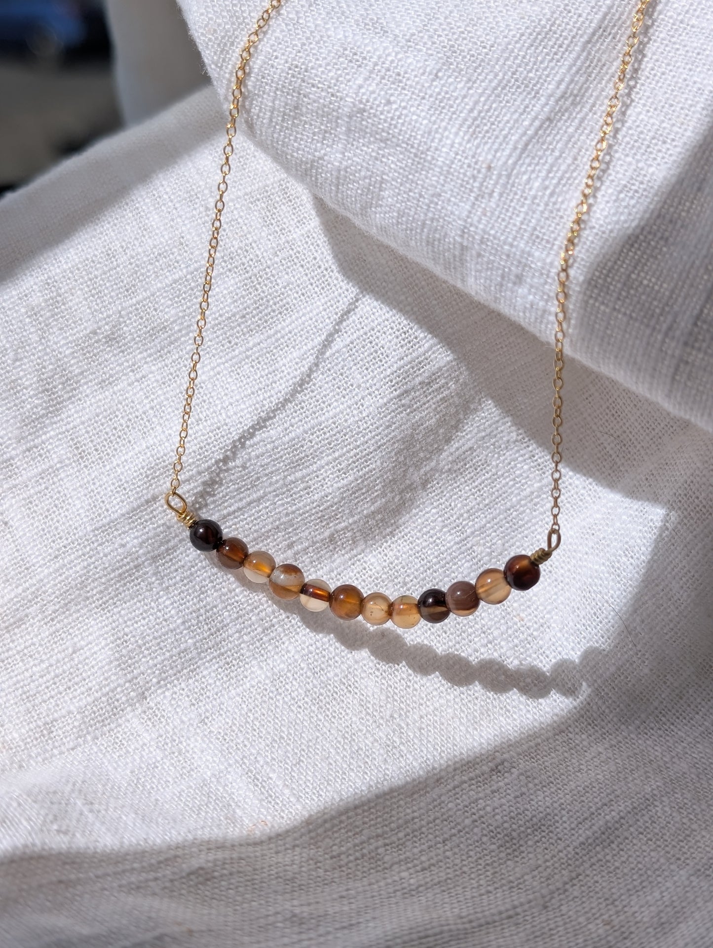 Semi precious bead necklaces
