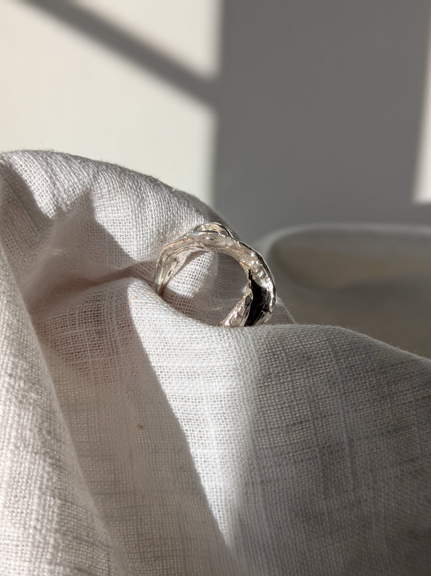 Chunky Wave - Mitsuro Hikime Silver Ring