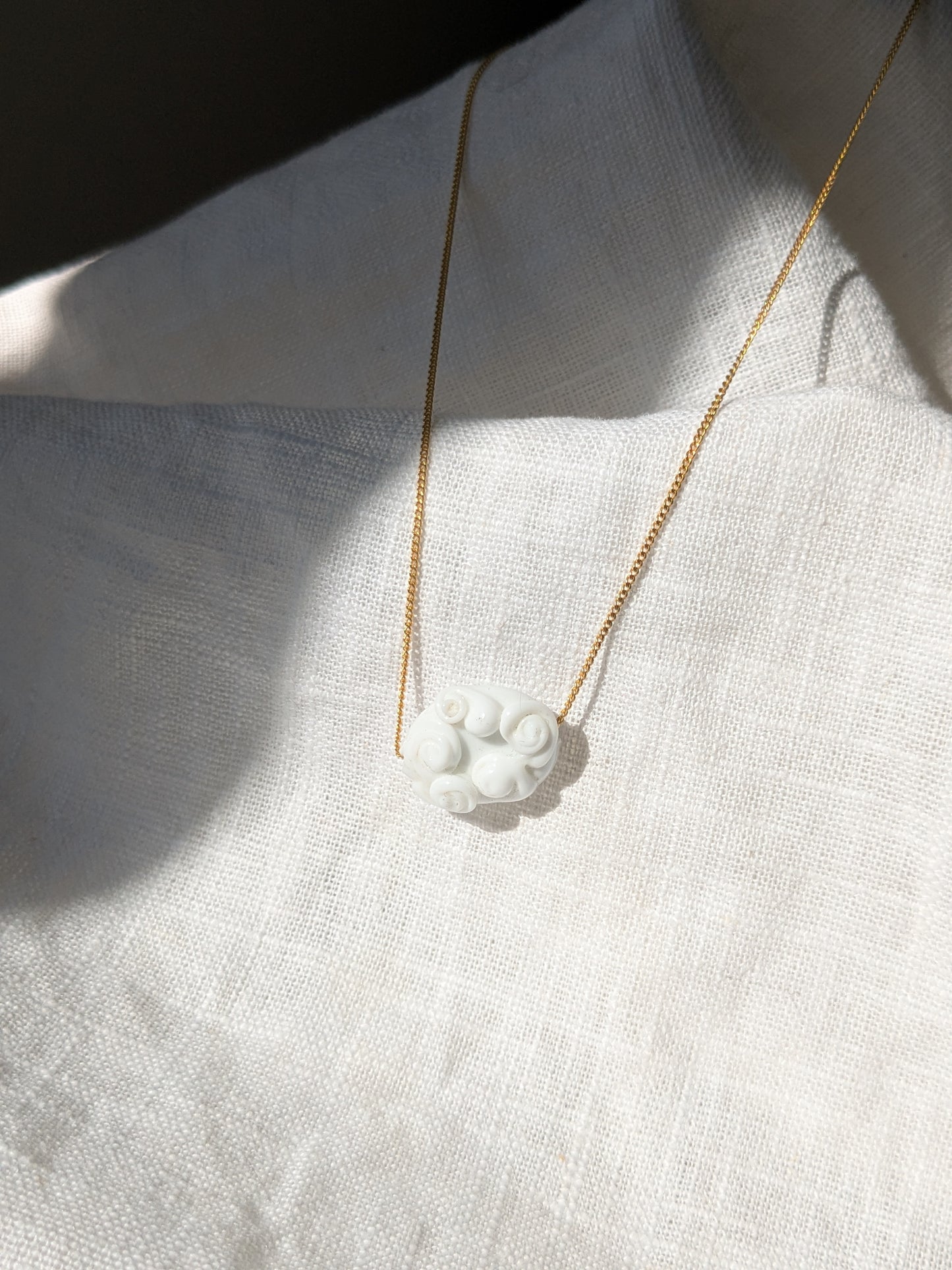 Ivory Cloud Murano Glass Necklace