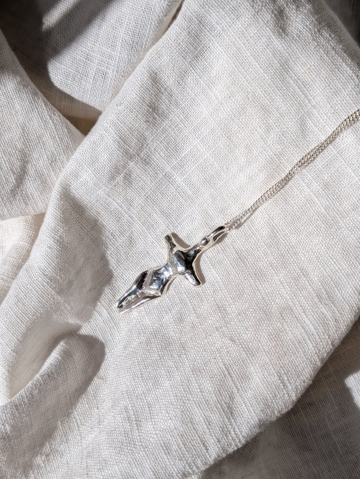 Mother Goddess Silver Necklace