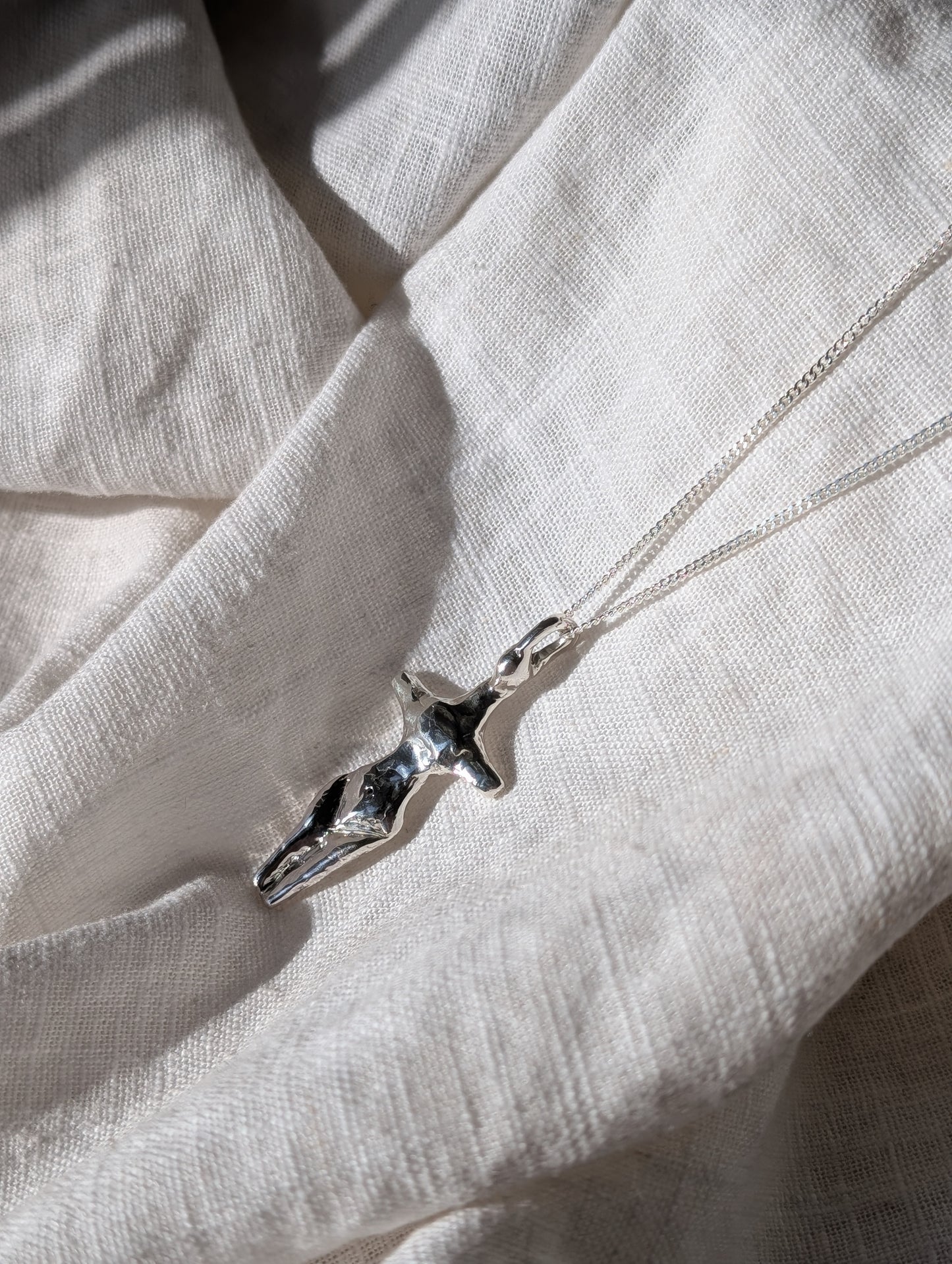 Mother Goddess Silver Necklace