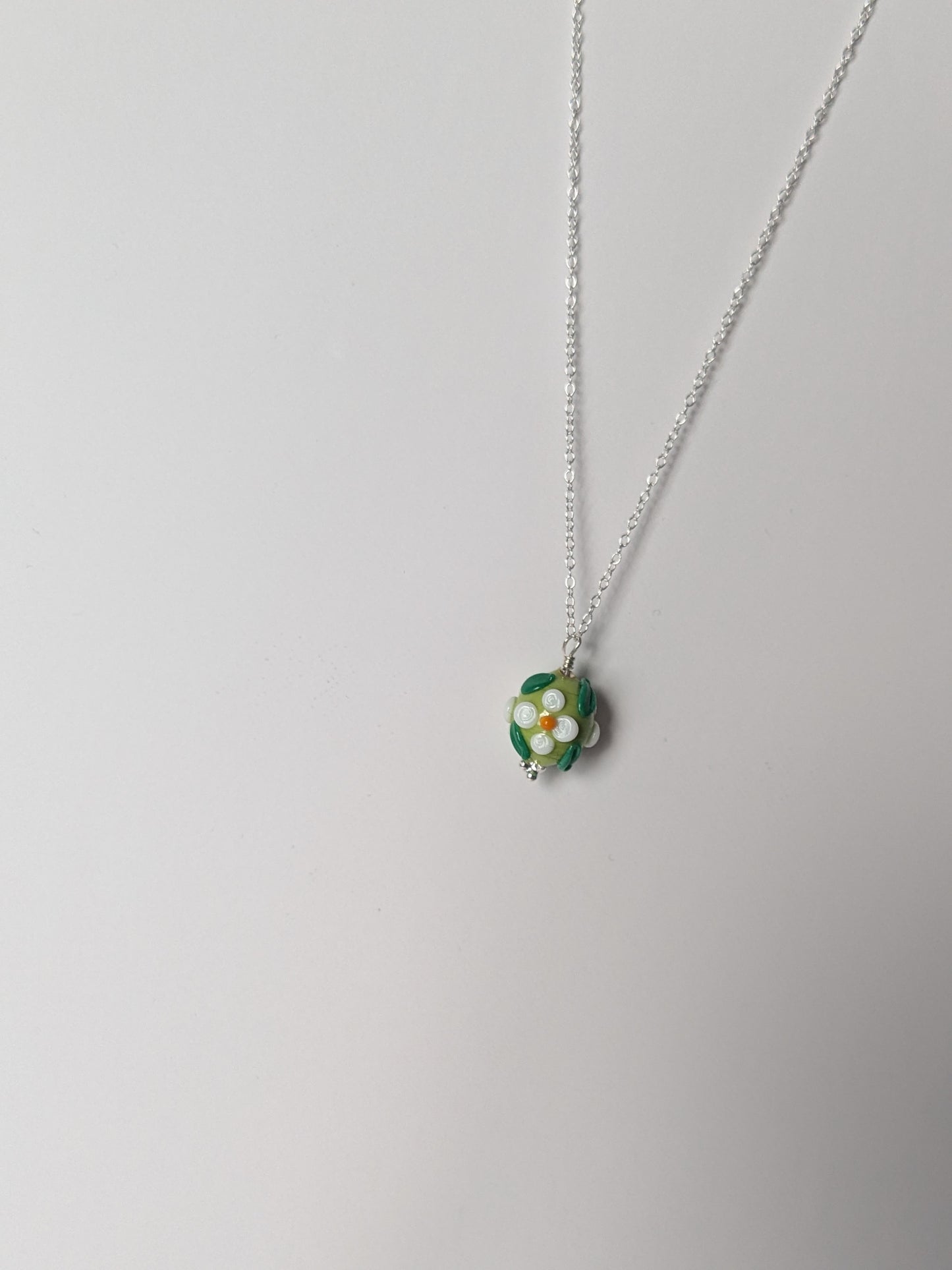 Flora Flower Ball Murano Glass Necklace