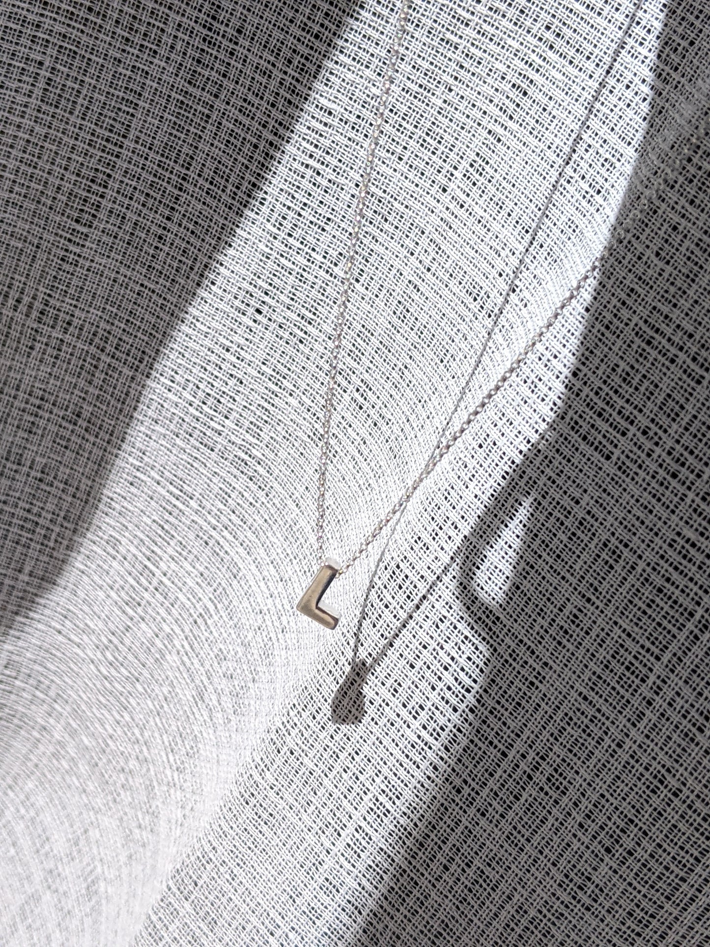 Initial Necklace - Silver