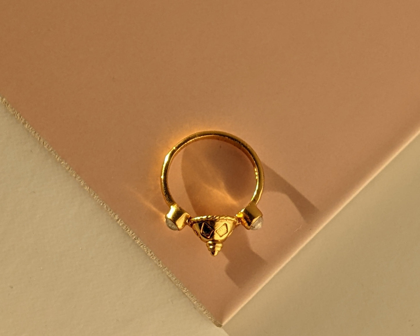 Moonstone Point Ring