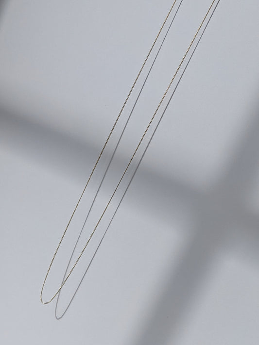 9ct Gold Luna Curb Chain Necklace