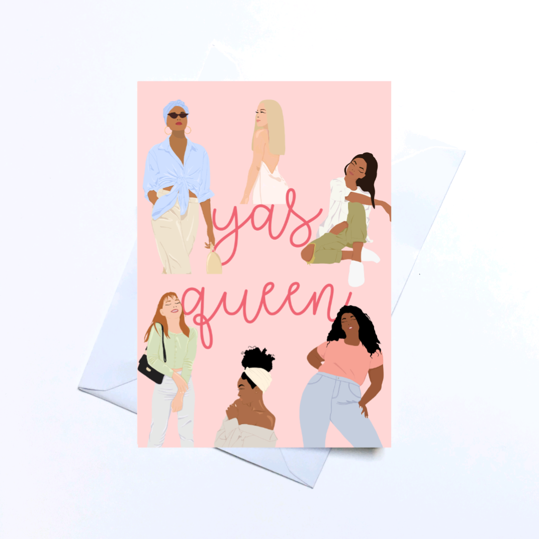 Yas Queen Greetings Card